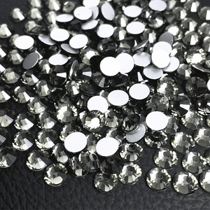 Groothandel Losse Steentjes Zwarte Diamant Ss20 Zilveren Basis Glas Strass Flatback Non Hotfix Steentjes Voor Diy Ambachten Nagels - Product Image 3