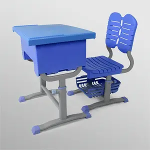 卸売スクールデスクと椅子の高さ調節可能なキッズデスクと椅子セット学生のための学習テーブルデザイン