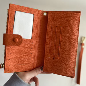 Hoge Kwaliteit Top Graan Lederen Lange Stijl Vrouwen Portemonnee Portemonnee Voor Grote Opslag Geld Draagbare Clutch Tassen - Product Image 5