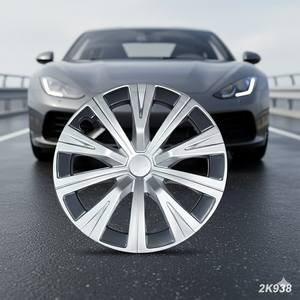 Cache-moyeux de roue de voiture noirs de 16 pouces - Product Image 2