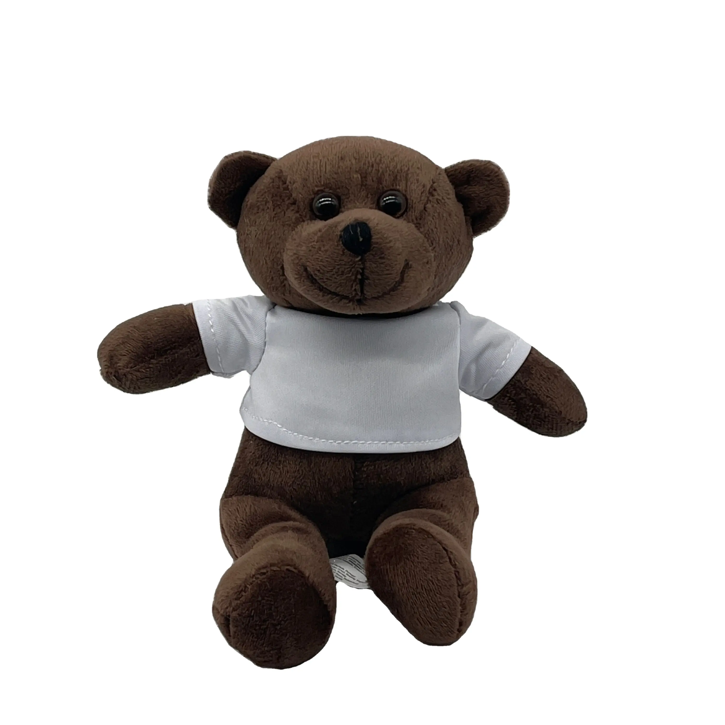 custom logo in t shirt Plush teddy bear toys Promotional gidt