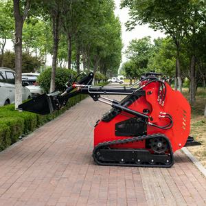 HIGHTOP kecil <span class=keywords><strong>Skip</strong></span> Steer desain Mini Track HT382T Skid Steer <span class=keywords><strong>Loader</strong></span> dengan garansi 1 tahun roda gigi pompa mesin Motor - Product Image 4