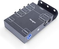 Pknight DMX-8402J Répartiteur DMX512 4 canaux avec isolation optique, connexion PowerCON et RCA, garantie 1 an, 4 sorties DMX, Truss