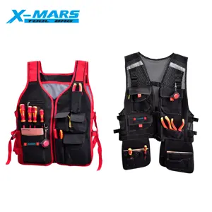 X-mars Electrician plumbers Tool vest Portable Wholesale Muti-pocket canvas tool apron