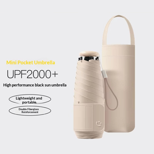 Sombrilla Plegable Ultraligera para Mujer, Protección Solar UPF 50+, Reforzada con Acero, Plegable en Cinco Secciones, para Viajes y Todo Tipo de Clima, Venta al Por Mayor del Fabricante - Product Image 6