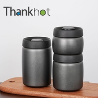 Cadeaux de football, contenants de cuisine, boîtes scellées en acier inoxydable pour grains de café, contenants alimentaires, contenants à café sous vide