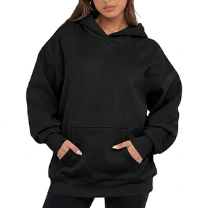 Sudadera con Capucha Extra Grande Personalizada para Mujer, Sudadera de Felpa Gruesa, Fabricante de Ropa de Marca Privada - Product Image 1
