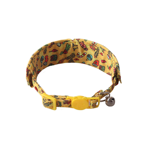 حيوان أليف box احتفالي سانتا كلوز طباعة كلاسيكي مخطط أحمر وأخضر وجرس جلجل ياقة قطة جذابة للعطلات - Product Image 2