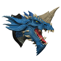 OEM Maßgefertigte Drachen-Pyramide Feen-Musik & Liebesthemen 3D-Skulptur PVC-Vinyl-Kunstfigur