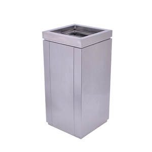 Contenedor de <span class=keywords><strong>Basura</strong></span> Comercial Rectangular <span class=keywords><strong>Vertical</strong></span> de Acero Inoxidable para Interiores, sin Tapa, para Hotel - Product Image 6