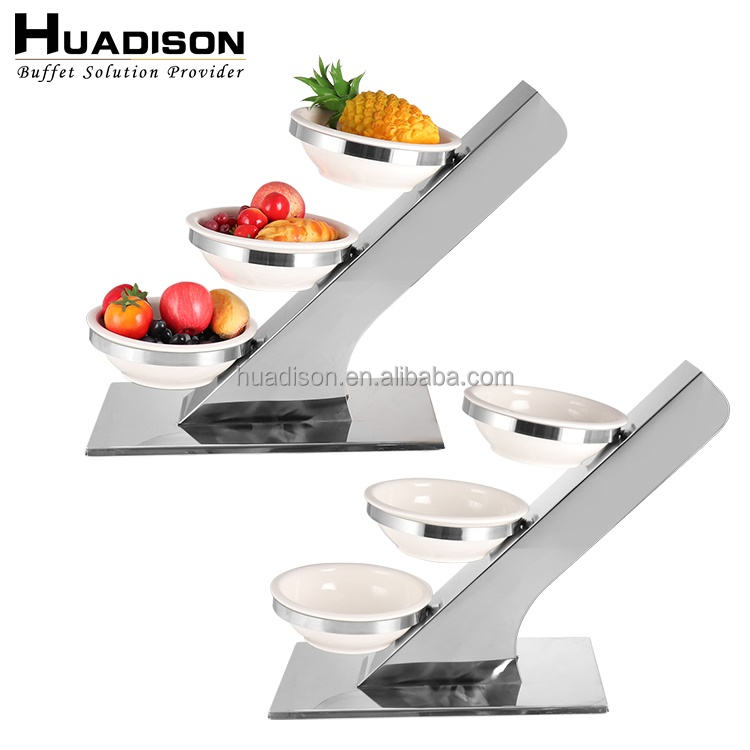 Huadison Buffet Risers - Elegant Stainless Steel Stands