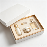 Boîte d'emballage personnalisée pour parfums et bougies, avec fenêtre découpée, gaufrage, plateau en éponge écologique, fermeture magnétique, emballage de luxe pour la vente au détail