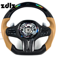 Volant en fibre de carbone LED personnalisé pour BMW M2 M3 M4 M5 G20 G30 G31 G32 X3 G01 G02 G87 G80 X5 Accessoires intérieurs de voiture