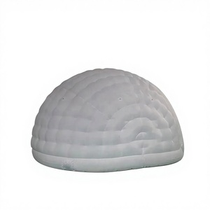 Cabina Fotografica Gonfiabile Gigante a Forma di Igloo, Tenda Igloo Aperta Bianca, Sfondo Gonfiabile a Tema Casa sulla Neve per Natale/Invernale <span class=keywords><strong>Wonderland</strong></span> - Product Image 6