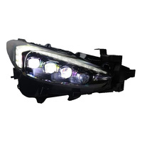 Ensemble de phares à LED avec lentille laser 4 lentilles pour Mazda 3 Axela BN 2017-2019, mise à niveau des clignotants séquentiels
