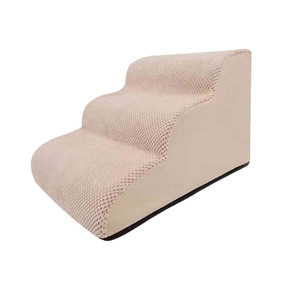 Escaleras para Perros, <span class=keywords><strong>Escalera</strong></span> para Mascotas con Tela Lavable y Extraíble, Escalones de Esponja Grises, <span class=keywords><strong>Escalera</strong></span> para Sofá Cama para Perros Pequeños y Medianos - Product Image 5