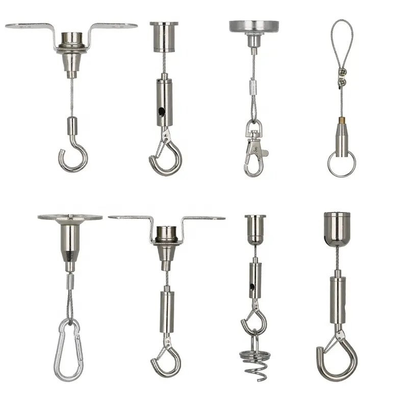 Lighting fixture hangers sling rope for ceiling system