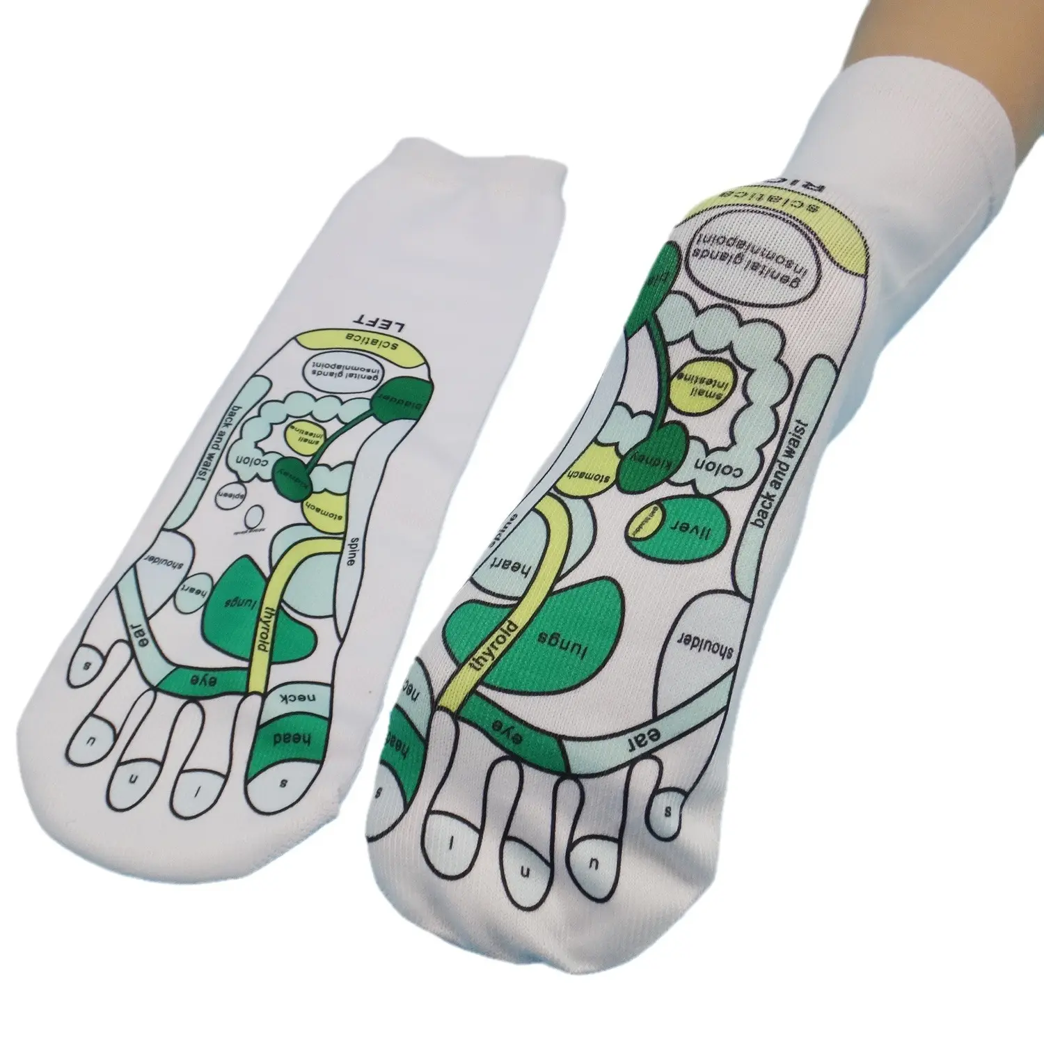 Grosir kaus kaki refleksologi uniseks dengan titik pemicu alat pijat set kaus kaki refleksologi langkah serenity