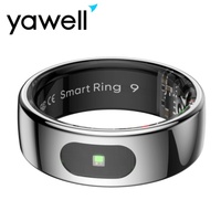 Anneau intelligent Yawell R08 avec Bluetooth, suivi de la fréquence cardiaque, de l'oxygène sanguin, compatible Android et iOS, moniteur de fréquence cardiaque et de variabilité de la fréquence cardiaque (VFC), anneau intelligent avec Bluetooth