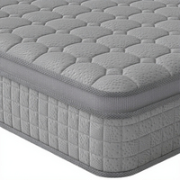 Matelas confortable en mousse à mémoire de forme à ressorts ensachés haute densité, taille standard, fermeté moyenne moderne, épaisseur de 24 cm, garantie de 10 ans
