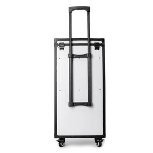 Chariot de transport multi-niveaux personnalisé en aluminium argenté ou noir pour outils de barbier avec tiroirs - Product Image 5