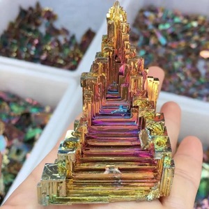 Spécimen de cristal tour de bismuth château de minerai de bismuth de haute qualité pour la décoration de la maison - Product Image 1