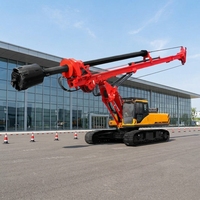Foreuse rotative mobile portable diesel de 68 m, machine de forage de 2000 mm avec boîte de vitesses