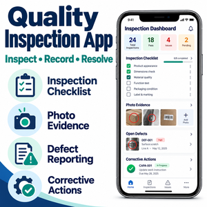 Développement d'applications d'inspection de qualité professionnelle pour iOS et Android avec liste de contrôle et preuves photographiques LionCreate - Product Image 2