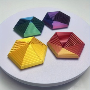 Cubo Infinito de Plástico Impreso en 3D y Juguete Giratorio Hexagonal |   Juguetes de Escritorio para Aliviar el Estrés y la Ansiedad, para Necesidades Sensoriales - Product Image 5
