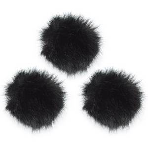 Parabrisas peludo y cabezal de micrófono de felpa para Mini micrófonos Lavalier adecuados para estudio, transmisión en vivo y uso en conferencias - Product Image 1