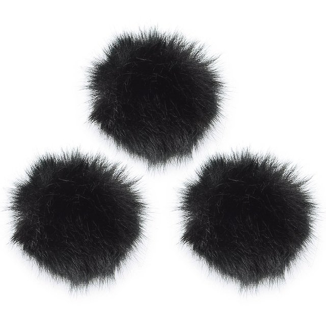 Furry Windscreen and Plush Microphone Head for Mini Lavalier Microphones Suitable for Studio, Live Broadcast and Conference Use