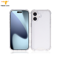 Coque de téléphone transparente en TPU durable et innovante, anti-chute aux quatre coins, pour iPhone 11 12 13 14 15 16 17 Pro Max