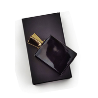 Flacon de parfum de luxe personnalisé avec logo sérigraphié à chaud, flacon de parfum vide noir de 100 ml avec boîte