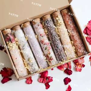 Sal de Banho de Luxo Personalizado Koreamax com Logo, Cristais de Spa com Aroma de Jasmim, Flores Secas Naturais, Ervas, Embalagem Plástica para Teste Corporal - Product Image 3