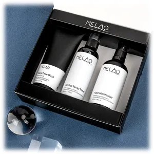 MELAO Best Selling Vegan Organic Mens Grooming Kit Products Gift Set For Skin Care Men Selfcare Grooming Men's Skin Care