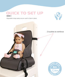 Siège rembourré à couches pour enfants, à dos complet, pour la cuisine, la salle à manger, le voyage, la sécurité du bébé, rehausseur - Product Image 3