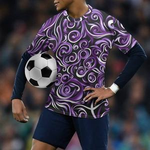 2025 vente directe personnalisé profit traditionnel doux élastique absorbant la sueur séchage rapide maillot de <span class=keywords><strong>football</strong></span> ample impression à la demande - Product Image 3