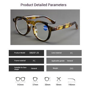 Hot Selling Customized Slim Eyeglasses Fashion PC Material Optical Anti-Blue Light Custom Presbyopic <strong>Reading</strong> <strong>Glasses</strong> - Product Image 3
