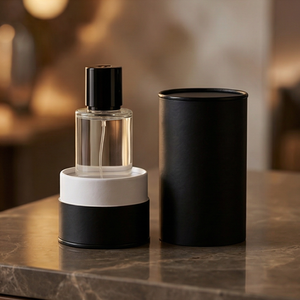 Envase de Tubo de Papel Dorado Negro para Botella de Perfume de 30 ml con Logotipo Estampado en Caliente - Product Image 3