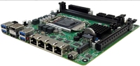 Motherboard Mini ITX BKHD C246 NAS 4 LAN 8 SATA LGA1151 Intel Core Generasi ke-8 & 9 I3 I5 I7 XEON E2 Server NAS Soft Router Mainboard