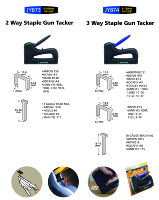 Pistola de Grapas Manual Industrial Multifuncional de Aluminio de Alta Resistencia para Decoración de Muebles y Bricolaje 3 en 1