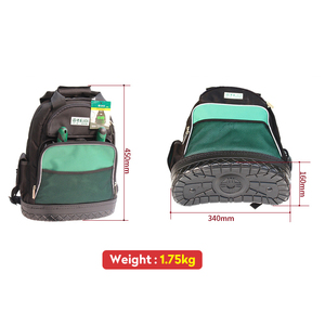 Mochila LAOA 1680D para hombros, bolsa de herramientas multifuncional de tela Oxford, bolsas de electricista para almacenamiento de herramientas, Splendor LaoA - Product Image 3