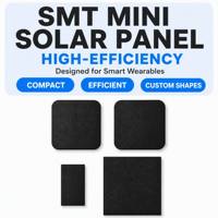 Panneau solaire SMT à faible consommation d'énergie 0,15W 1W 6V 0,5V haute efficacité pour capteur de présence de bureau et capteur de lumière du jour