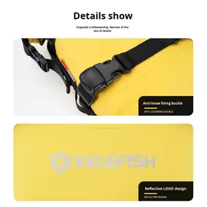 Mochila Impermeable Resistente para Lluvia con Cierre Enrollable, Reflectante Lateral, para Senderismo, Ciclismo, Motocicleta, con Cierre de Cremallera, Bolsa Flotante - Product Image 4