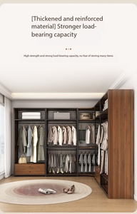 大型金属落地式服装展示架（工厂用）、家用卧室储物架 - Product Image 3