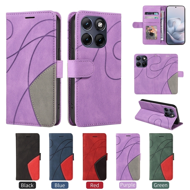 Wallet Protective Flip Cover PU Leather Mobile Phone Case for Motorola Moto Edge 70 Fusion, For Google Pixel 10A Case pouch