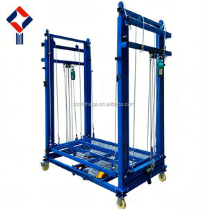 <span class=keywords><strong>Plataforma</strong></span> Elevadora Móvil Eléctrica de 300/500 kg, Sistema de Andamios con Control Remoto Eléctrico, Tubería de Acero Reforzada de 2m a 8m - Product Image 2