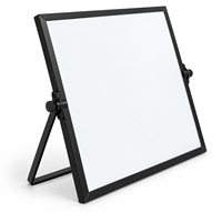Tableau blanc magnétique double face en métal, pliable et portable, pour bureau et usage domestique