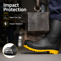 Bottes de sécurité antistatiques isolées en PVC, embout en acier, imperméables, pour travaux industriels