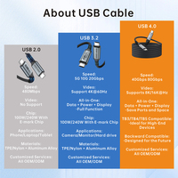 Cable de Carga Rápida Tipo C, Cable USB C, Cable de Cargador Tipo-C, 240W 5A, Personalizado de Fábrica, 1m 2m 3m 5m, Cable Trenzado USBC a USBC